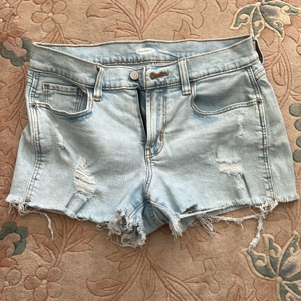 Old Navy Boyfriend Distressed Jean Shorts